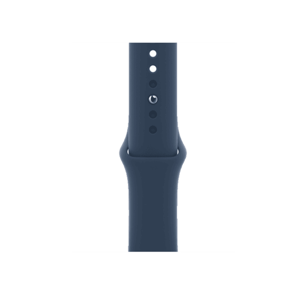 Apple Watch Series 7 | 45mm | Stainless Steel Case Grafiet | Abyss Blauw sportbandje | GPS | WiFi + 4G