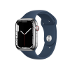 Apple Watch Series 7 | 45mm | Stainless Steel Case Grafiet | Abyss Blauw sportbandje | GPS | WiFi + 4G