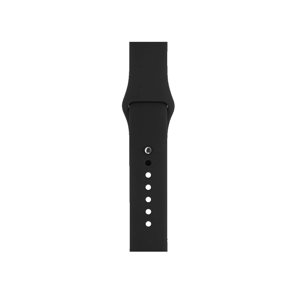 Apple Watch Series 7 | 45mm | Titanium Case Spacezwart | Zwart sportbandje | GPS | WiFi + 4G