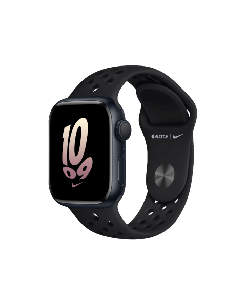 Apple Watch Series 8 | 41mm | Aluminium Case Middernacht Blauw | Nike Sport Loop Black | GPS | WiFi