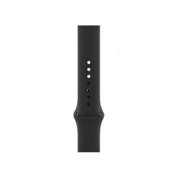 Apple Watch Series 8 | 45mm | Stainless Steel Case Grafiet | Zwart sportbandje | GPS | WiFi + 4G