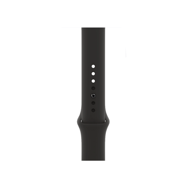 Apple Watch Series 8 | 45mm | Stainless Steel Case Zilver | Zwart sportbandje | GPS | WiFi + 4G