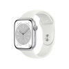Apple Watch Series 8 | 45mm | Aluminium Case Zilver | Wit sportbandje | GPS | WiFi