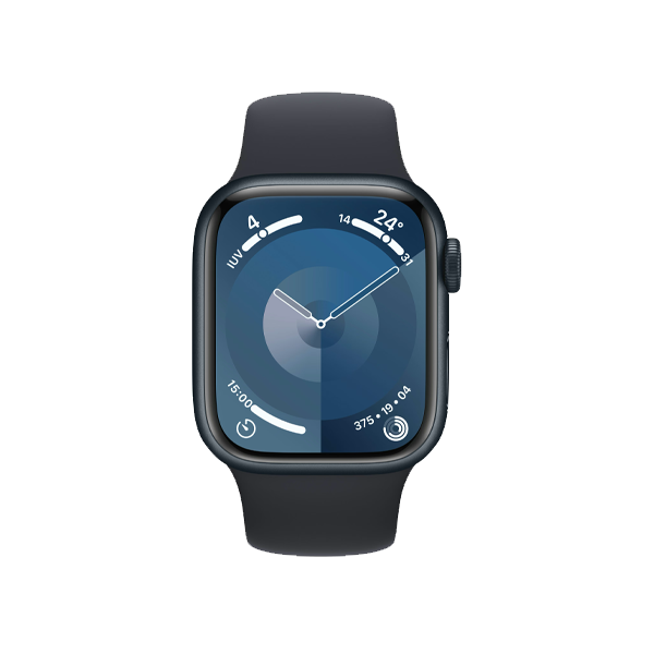 Apple Watch Series 9 | 41mm | Aluminium Case Middernacht | Middernacht sportbandje S/M | GPS | WiFi + 4G
