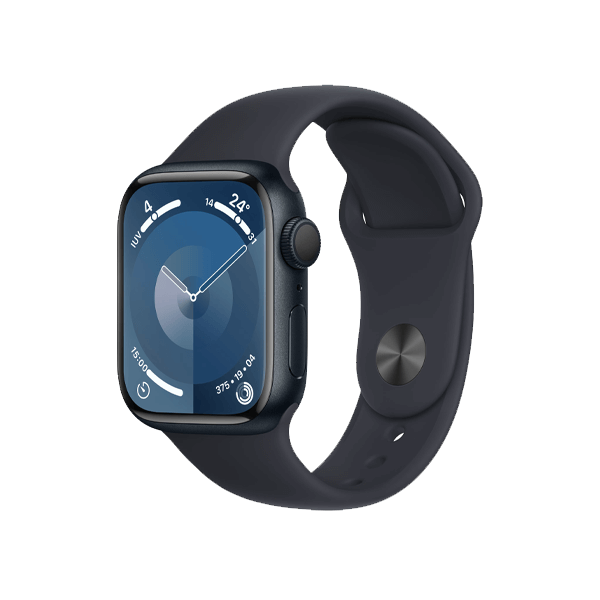Apple Watch Series 9 | 41mm | Aluminium Case Middernacht | Middernacht sportbandje S/M | GPS | WiFi