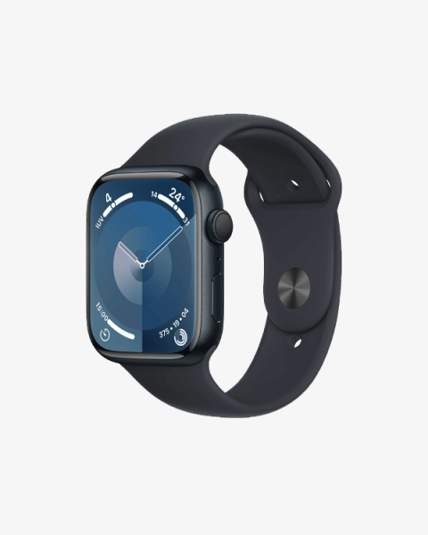 Apple Watch Series 9 | 45mm | Aluminium Case Middernacht | Middernacht sportbandje M/L | GPS | WiFi