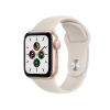 Apple Watch Series SE | 40mm | Aluminium Case Goud | Sterrenlicht wit sportbandje | GPS | WiFi + 4G