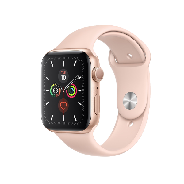 Apple Watch Series 5 | 40mm | Aluminium Case Goud | Roze sportbandje | GPS | WiFi + 4G