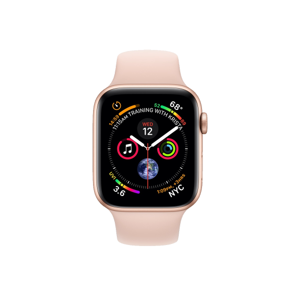 Apple Watch Series 4 | 40mm | Aluminium Case Goud | Roze sportbandje | GPS | WiFi