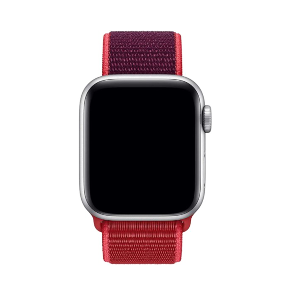 Apple Watch 42/44 mm Nylon Sport Loop Horlogeband Rood