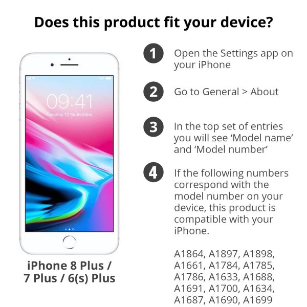 Accezz Screenprotector + Applicator iPhone 8 Plus/7 Plus/6(s) Plus