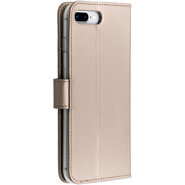 Wallet Softcase Booktype iPhone 8 Plus / 7 Plus - Goud / Gold