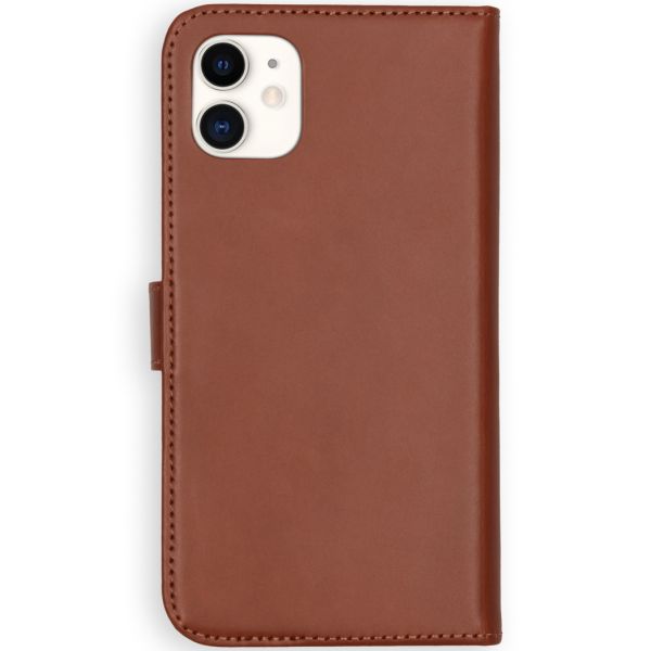 Selencia Echt Lederen Bookcase iPhone 11 - Lichtbruin / Hellbraun  / Light Brown
