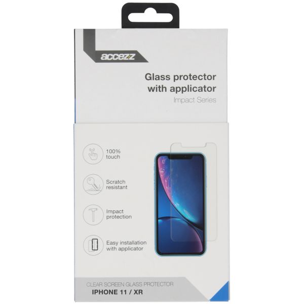 Accezz Glass Screenprotector + Applicator iPhone 11 / Xr