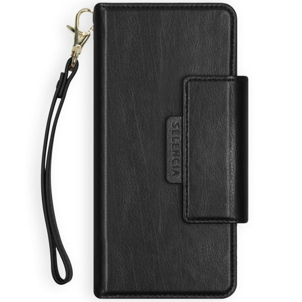 2-in-1 Uitneembare Vegan Lederen Bookcase iPhone 11 - Zwart - Zwart / Black
