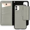 Selencia 2-in-1 Uitneembare Vegan Lederen Bookcase iPhone 11 - Grijs / Grau   / Gray