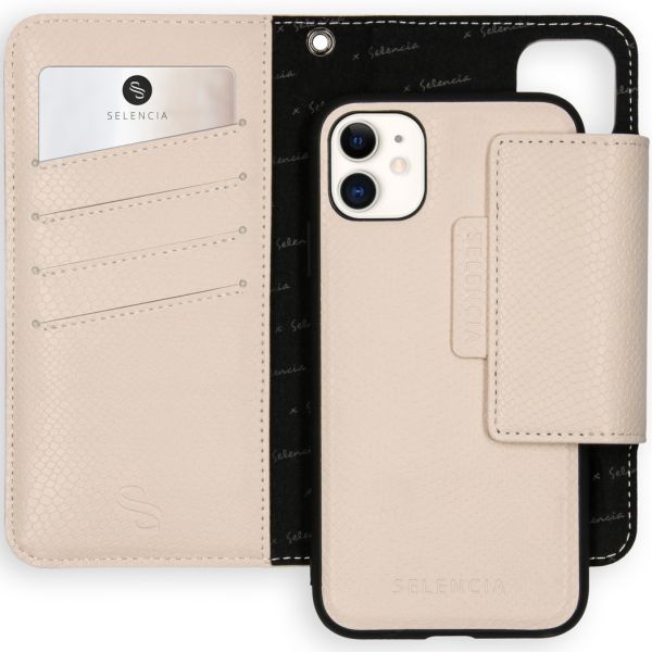 Llyr 2-in-1 Uitneembare Slang Bookcase iPhone 11 - Wit - Wit / White