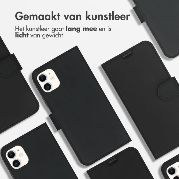 Accezz Wallet Softcase Bookcase iPhone 11 - Zwart / Schwarz / Black