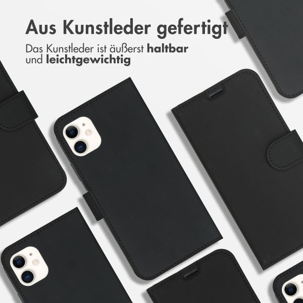 Accezz Wallet Softcase Bookcase iPhone 11 - Zwart / Schwarz / Black