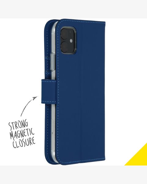 Accezz Wallet Softcase Bookcase iPhone 11 - Blauw / Blau / Blue