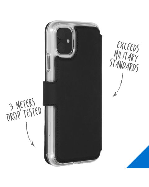 Accezz Xtreme Wallet Bookcase iPhone 11 - Zwart / Schwarz / Black