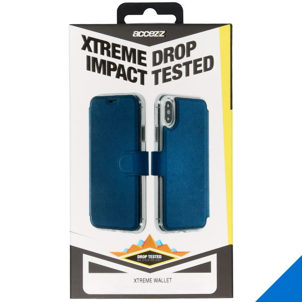 Accezz Xtreme Wallet Bookcase iPhone 11 - Blauw / Blau / Blue