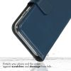 Selencia Echt Lederen Bookcase iPhone 11 Pro - Blauw / Blau / Blue