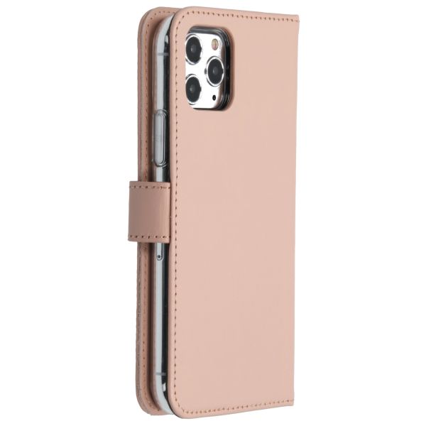Selencia Echt Lederen Bookcase iPhone 11 Pro - Roze / Rosa / Pink