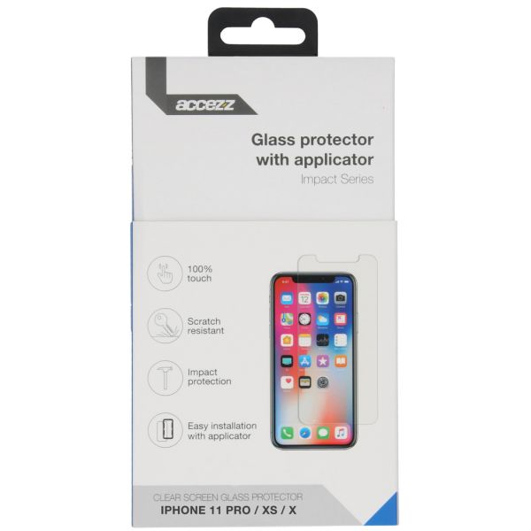 Accezz Glass Screenprotector + Applicator iPhone 11 Pro / Xs / X