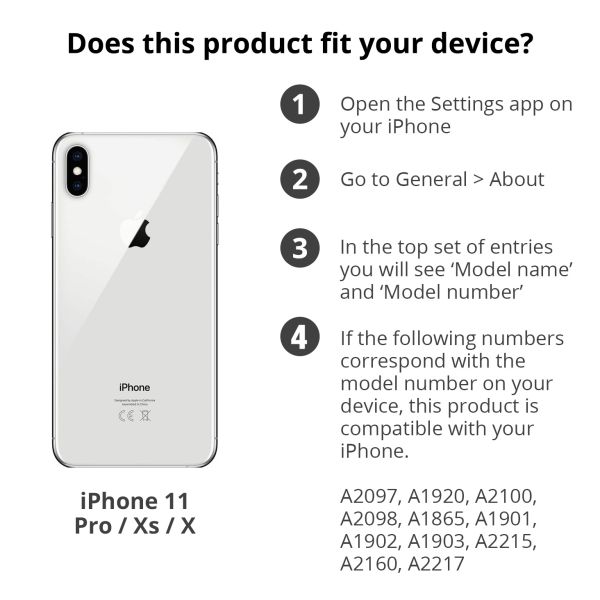 Accezz Glass Screenprotector + Applicator iPhone 11 Pro / Xs / X
