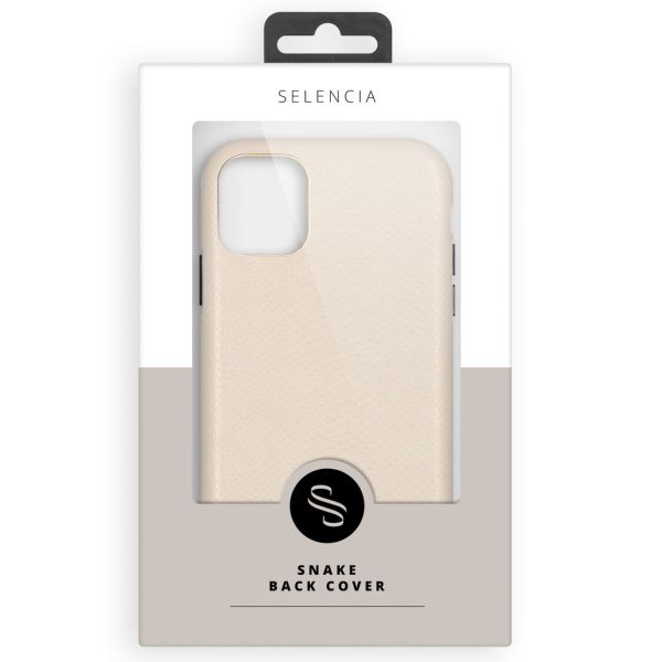 Selencia Gaia Slang Backcover iPhone 11 Pro - Wit / Weiß / White