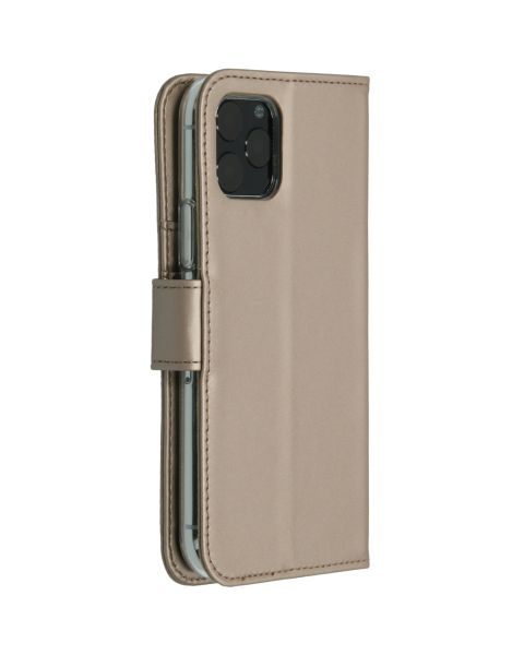 Accezz Wallet Softcase Bookcase iPhone 11 Pro - Goud / Gold