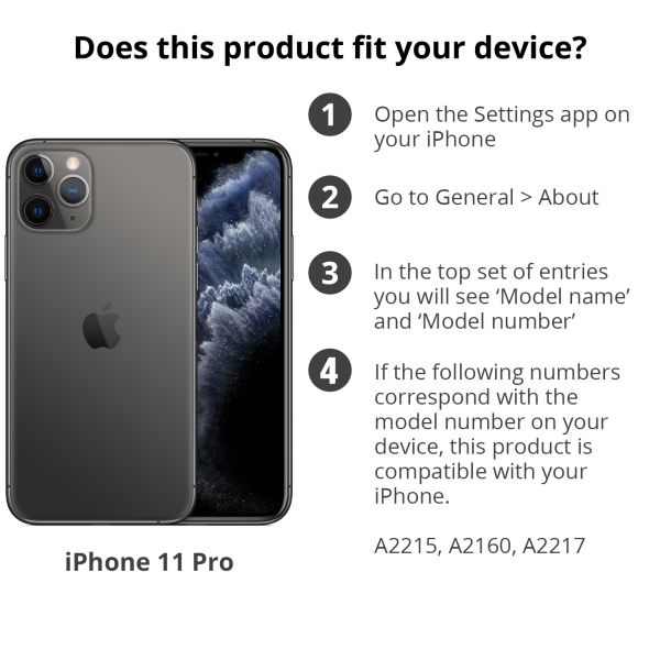 Accezz Clear Backcover iPhone 11 Pro - Transparant / Transparent