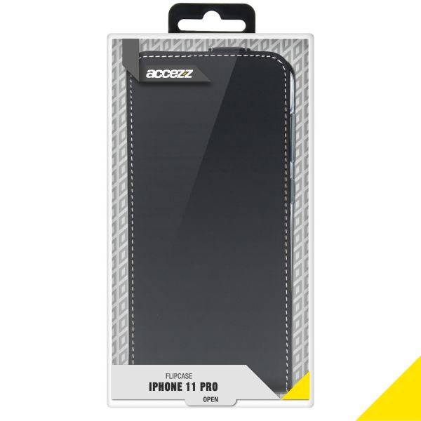Accezz Flipcase iPhone 11 Pro - Zwart / Schwarz / Black