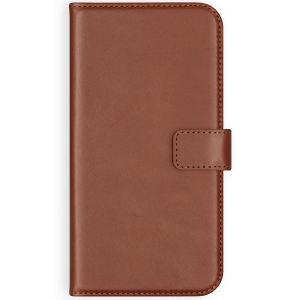 Selencia Echt Lederen Bookcase iPhone 11 Pro Max - Lichtbruin / Hellbraun  / Light Brown