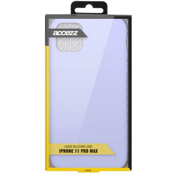 Liquid Silicone Backcover iPhone 11 Pro Max - Paars - Paars / Purple