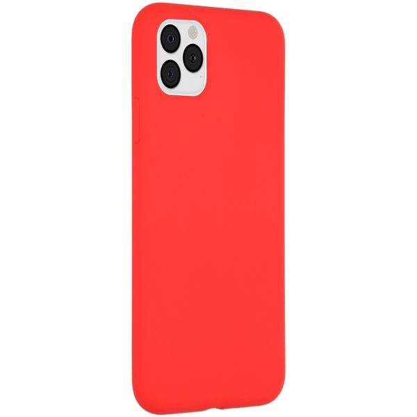Accezz Liquid Silicone Backcover iPhone 11 Pro Max - Rood / Rot / Red