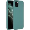Liquid Silicone Backcover iPhone 11 Pro Max - Donkergroen - Donkergroen / Dark Green