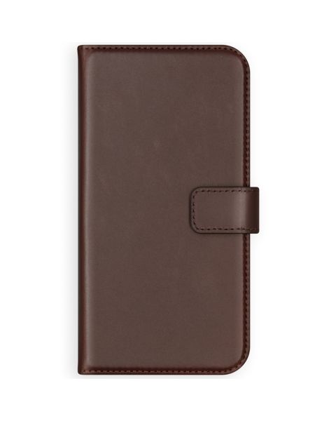 Selencia Echt Lederen Bookcase iPhone 12 Pro Max - Bruin / Braun  / Brown