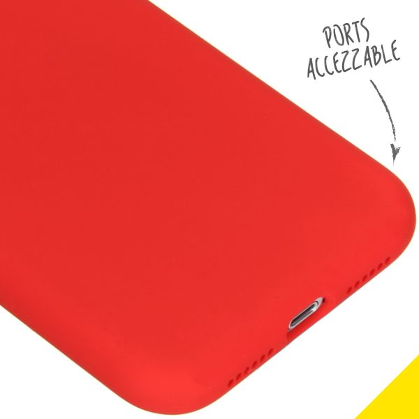 Liquid Silicone Backcover iPhone Xr - Rood - Rood / Red