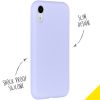 Accezz Liquid Silicone Backcover iPhone Xr - Paars / Violett  / Purple