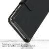 Selencia Echt Lederen Bookcase iPhone Xs - Zwart / Schwarz / Black