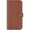 Selencia Echt Lederen Bookcase iPhone Xs - Lichtbruin / Hellbraun  / Light Brown