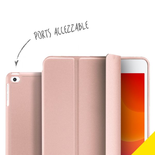 Accezz Smart Silicone Bookcase iPad 9 (2021) 10.2 inch / iPad 8 (2020) 10.2 inch / iPad 7 (2019) 10.2 inch - Rosé Goud / Roségold