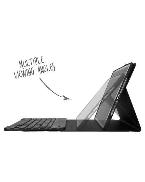 Accezz QWERTY Bluetooth Keyboard Bookcase iPad 10.2 (2019 / 2020 / 2021)