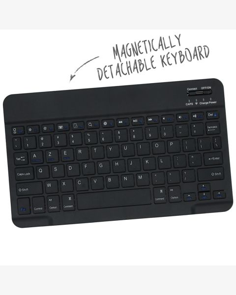 Accezz QWERTZ Bluetooth Keyboard Bookcase iPad (2018/2017) /Air 1 (2013) / Air 2 (2014)
