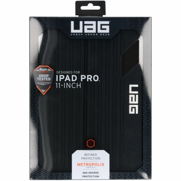 Metropolis Bookcase iPad Pro 11 (2018) - Zwart / Black