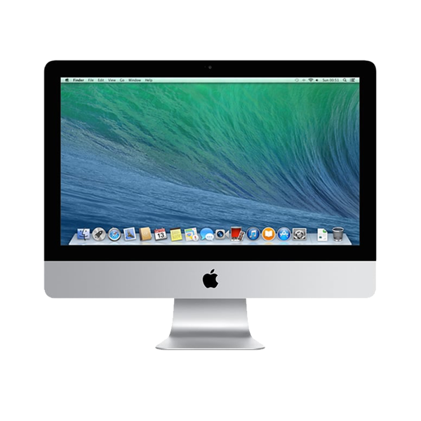 iMac 21-inch | Core i5 1.4 GHz | 500 GB HDD | 8 GB RAM | Zilver (Mid 2014)