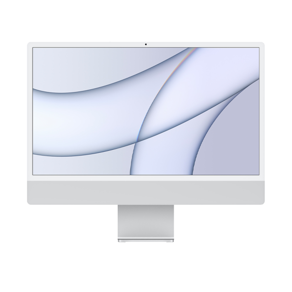 iMac 24-inch | Apple M1 8-core | 256 GB SSD | 16 GB RAM | 4 Ports | 8-core GPU | Zilver (Retina, 2021)