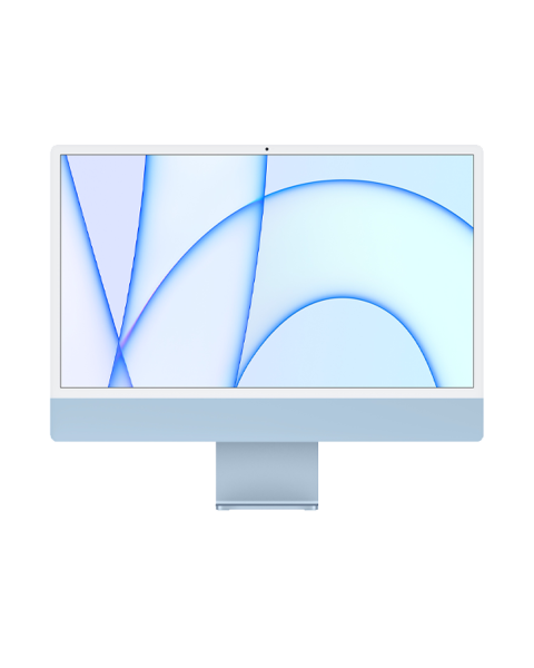 iMac 24-inch | Apple M1 8-core | 256 GB SSD | 8 GB RAM | 2 Ports | 8-core GPU | Blauw (Retina, 2021)
